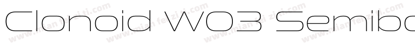 Clonoid W03 Semibold字体转换